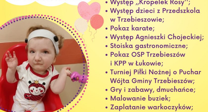 W Trzebieszowie Piknik charytatywny dla Martynki Izdebskiej (ZAPROSZENIE WIDEO)