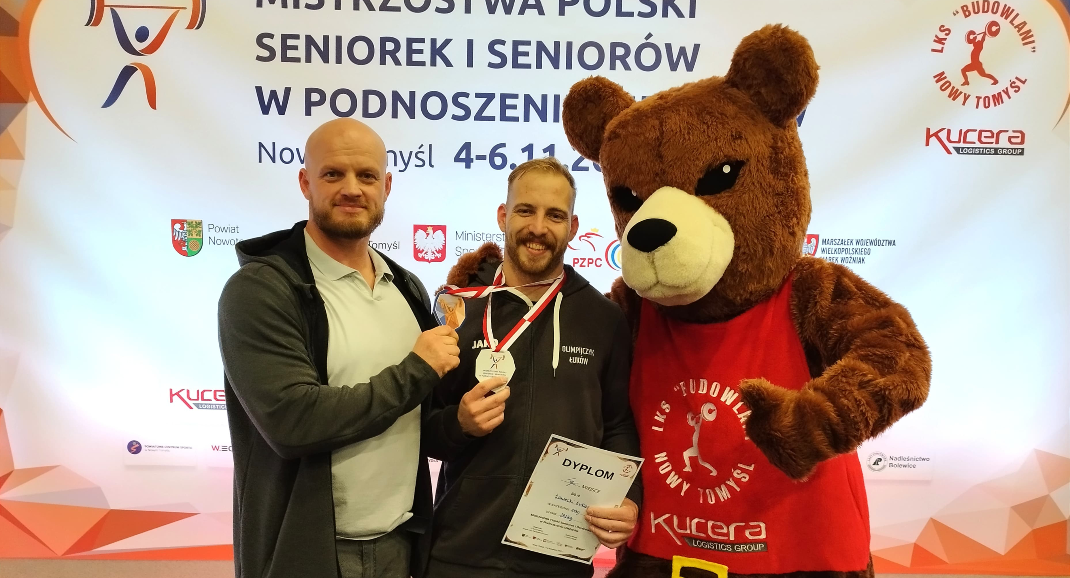  Łukasz Ławecki z Olimpijczyka Łuków z brązowym medalem Mistrzostw Polski 