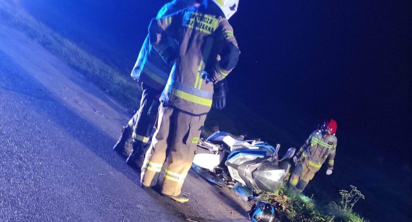 Wypadek w Germanisze. Zderzenie skutera z sarną (ZDJĘCIA)