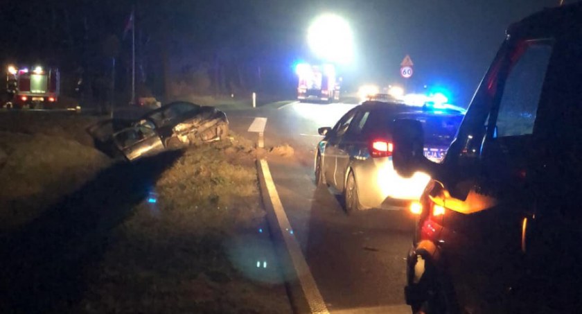 NIEOFICJALNIE. Wypadek w Wojcieszkowie. W zdarzeniu miała brać udział pijana ciężarna. Urodziła