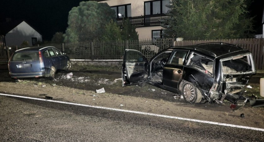 Wypił prawie pół litra wódki, a później spowodował wypadek 