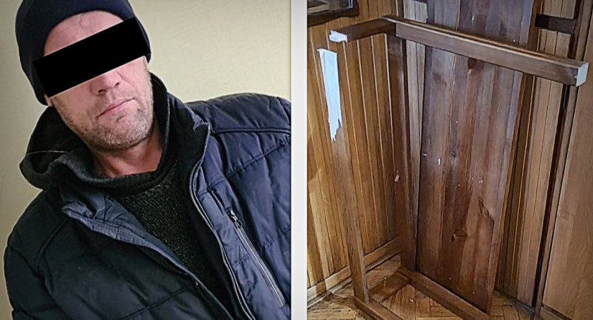 Ale jaja! Ukradł z kościoła kasetkę z datkami. Razem ze stolikiem
