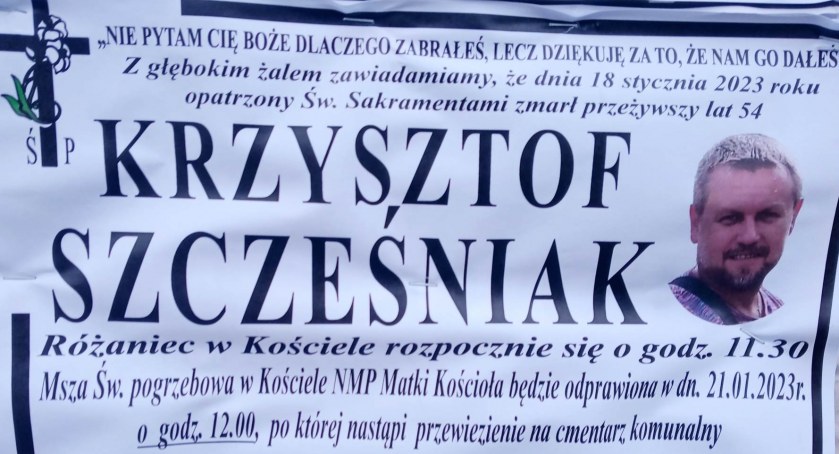 Zmarł Krzysztof Szcześniak - pracownik Urzędu Gminy Łuków 