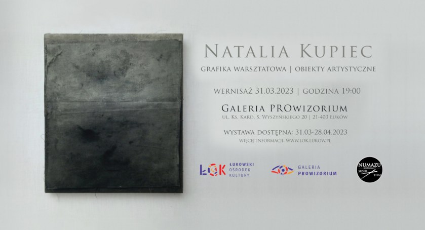Wystawa Natalii Kupiec w Galerii PROwizorium ŁOK 