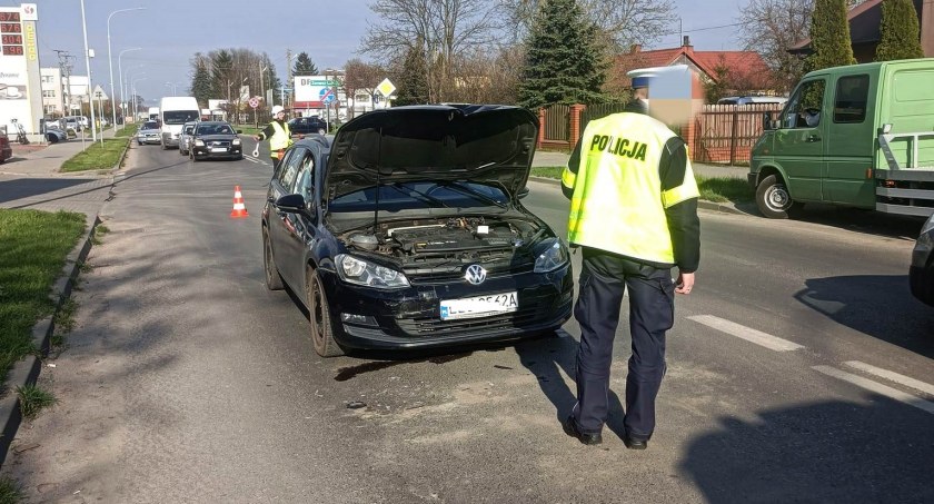 Wypadek na ul. Międzyrzeckiej w Łukowie. Trzy zastępy straży w akcji (ZDJĘCIA) 