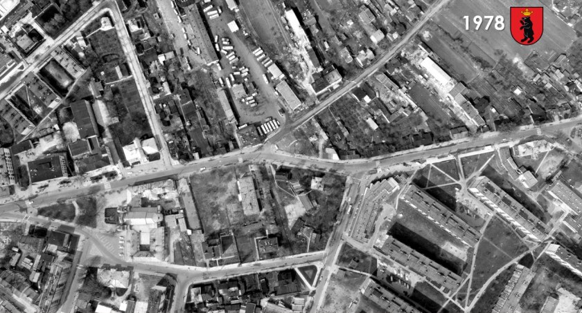 Łuków sprzed lat. Zobacz miasto z lotu ptaka. Rok 1978
