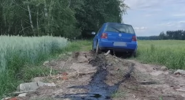 SZALONY POŚCIG! Uciekał golfem, bo nie miał prawa jazdy!