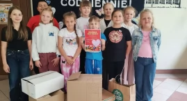 Kosze pełne radości. Świetna akcja uczniów z Gołąbek&hellip;