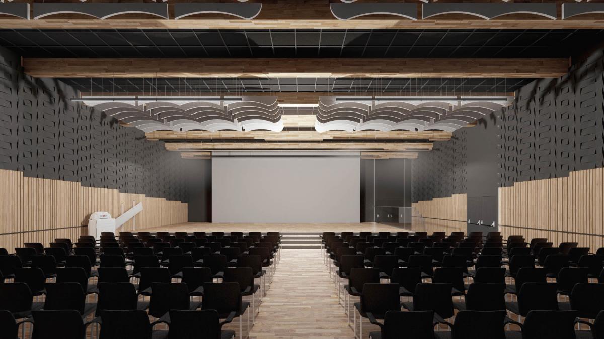 Sala widowiskowa w Kcyni pomieści 200 osób (wizualizacja)
