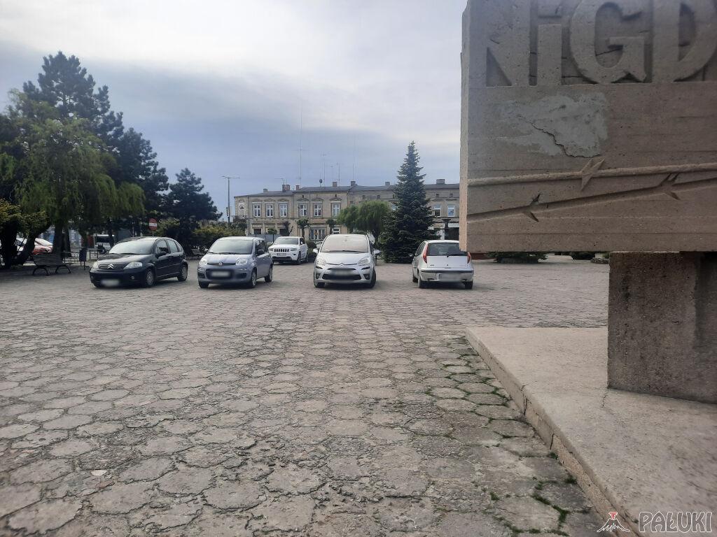 Zakaz parkowania na janowieckim rynku? Nowa fontanna i pomnik?