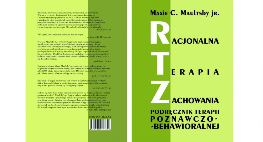 Maxie C. Maultsby jr. RACJONALNA TERAPIA ZACHOWANIA - podręcznik terapii poznawczo-behawioralnej