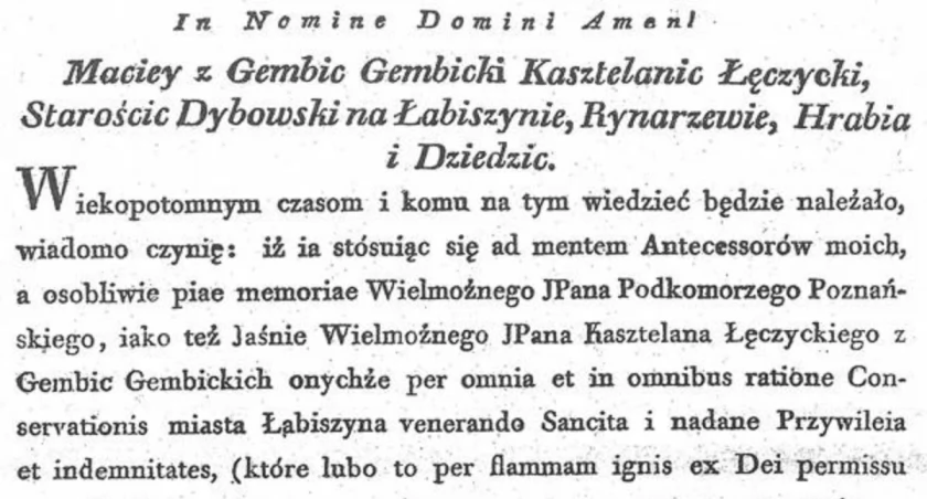 Co o Łabiszynie mówi najstarsza zachowana w całości informacja źródłowa o ustroju miasta? 
