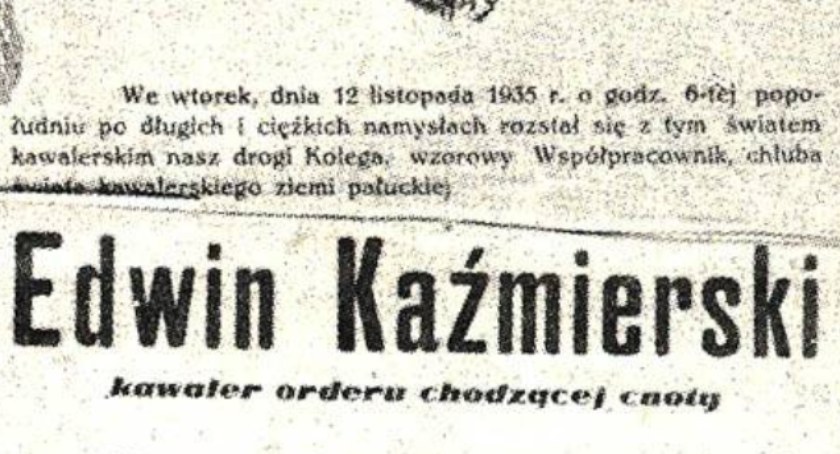 Redaktor naczelny przedwojennego Pałuczanina - nie żyje
