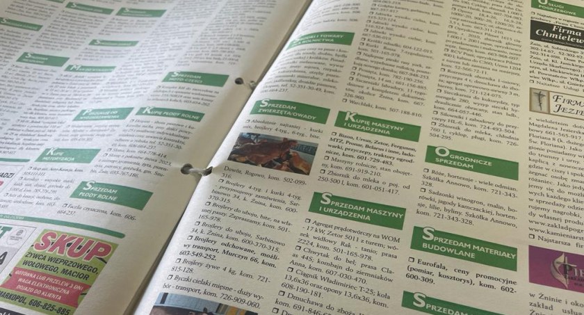 OGŁOSZENIA DROBNE zlecone na nasz portal przed 7 lipca 2023