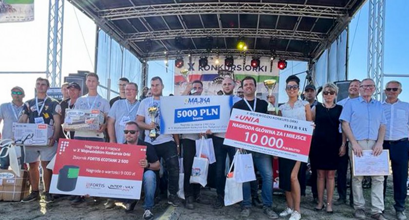 Podium X Wojewódzkiego Konkursu Orki dla zawodników zza Wisły
