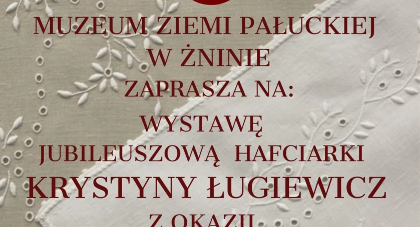 Wystawa haftu Krystyny Ługiewicz