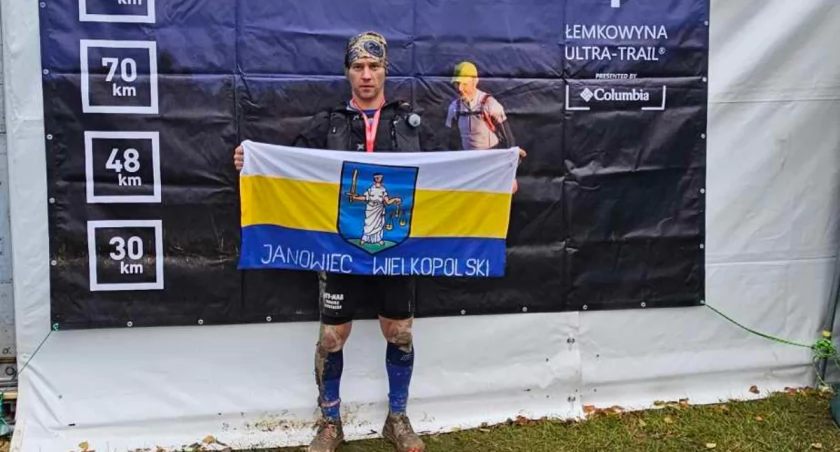 Tomasz Nowak z Janowca Wlkp. się nie zatrzymuje. 152 km po Beskidach przebiegł w dobę i 10 godzin