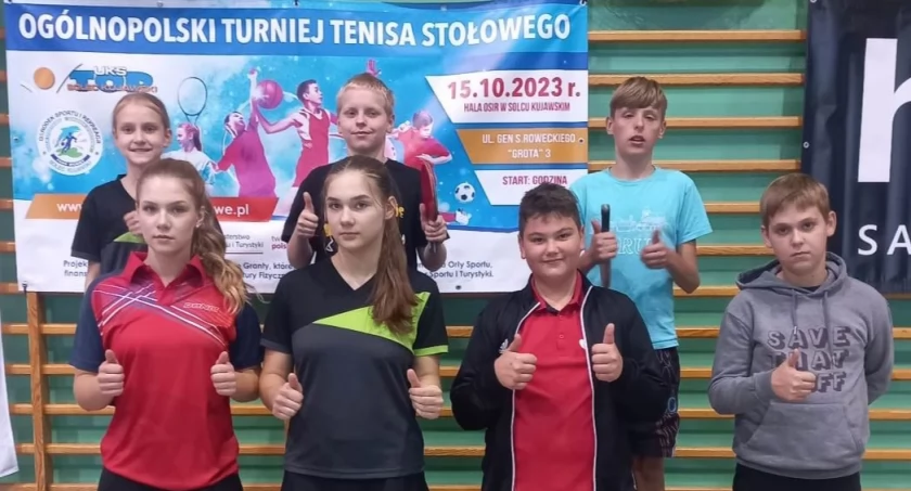 Kcyńscy tenisiści stołowi na ogólnopolskim turnieju w Solcu Kujawskim 