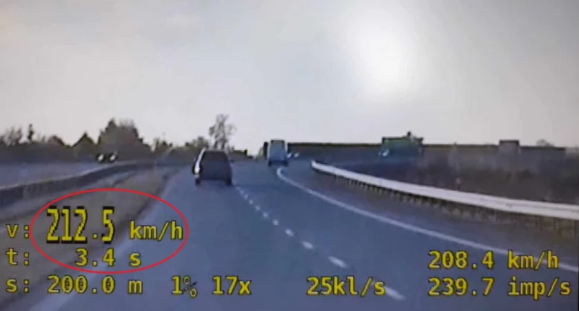 W Czewujewie przekroczył dozwoloną prędkość o 92 km/h