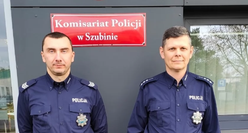 Zasłabł jadąc na rowerze. Uratowali go szubińscy policjanci 