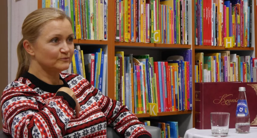 Pisarka Agnieszka Olejnik w Łabiszynie