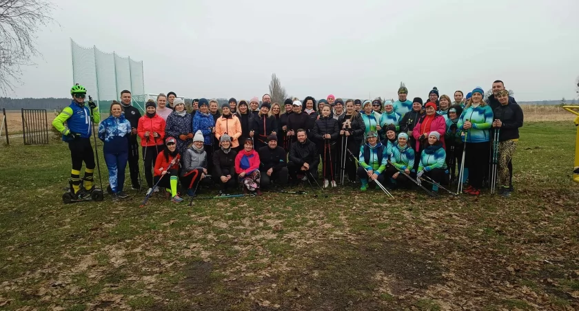 Zimowy marsz powitał wiosnę - Sołectwa z kijkami w gminie Kcynia (galeria)