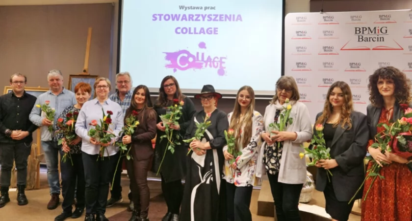 Collage w Barcinie dopiero co się urodził, a już miał wernisaż (wideo + zdjęcia)