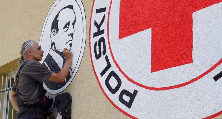 Polski Czerwony Krzyż i pionierzy krwiodawstwa w Żninie na nowym muralu
