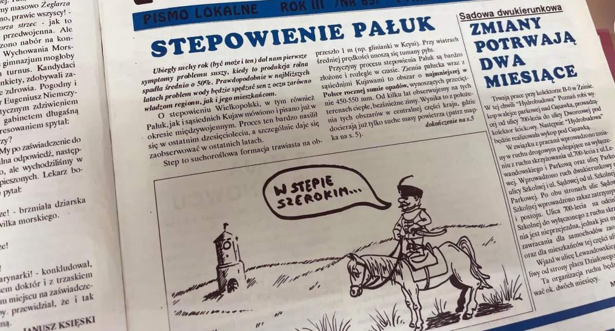 Stepowienie Pałuk - artykuł z tygodnika Pałuki nr 17/1993