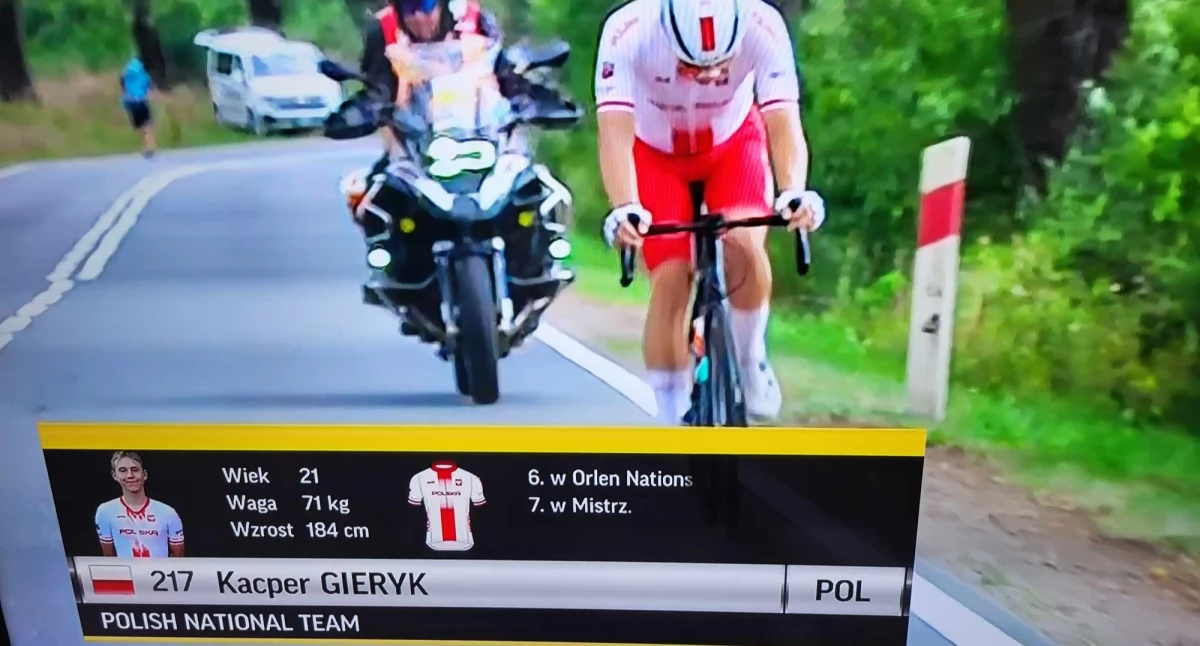 Rewelacyjny Kacper Gieryk na IV etapie wyścigu Tour de Pologne! Samotna ucieczka młodego kolarza z Kcyni. 