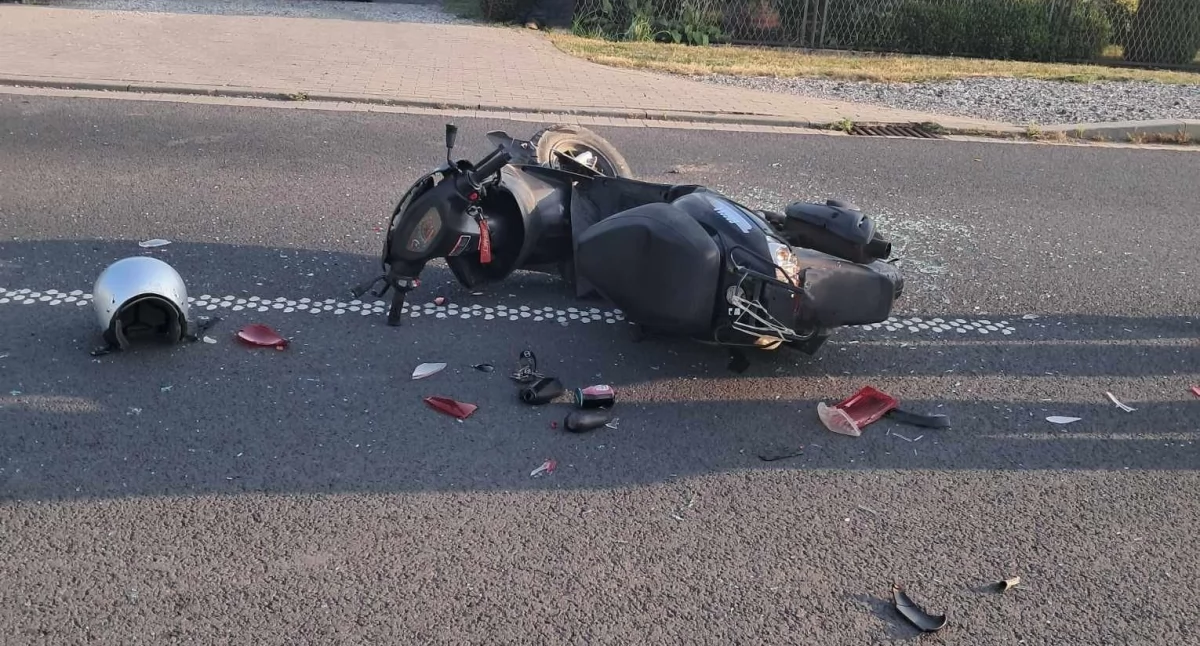 Motorowerzysta ze Świątkowa doznał poważnych obrażeń ciała