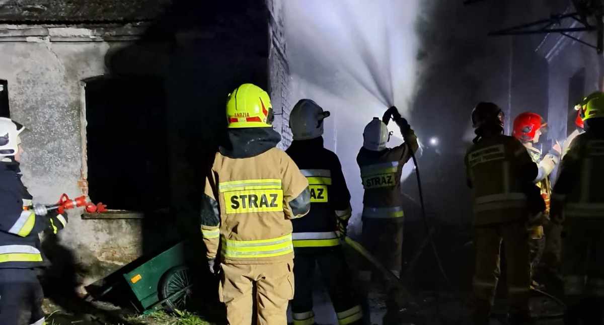 Pożar na ul. Strzeleckiej w Janowcu; nikt nie ucierpiał