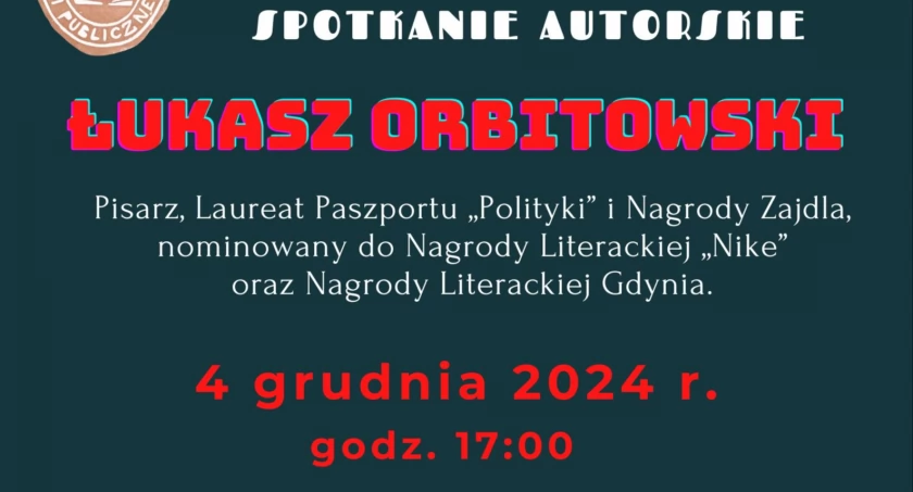 Łukasz Orbitowski gościem książnicy