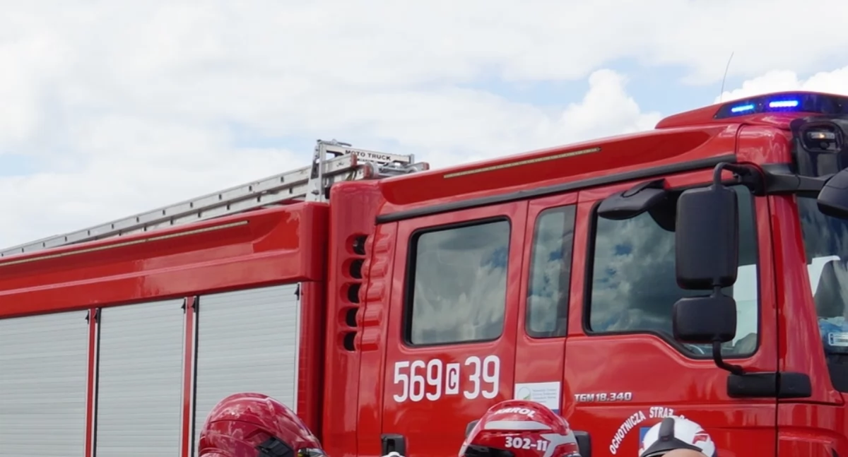 Pożar naczepy na S5 w Czewujewie. Droga jest już przejezdna