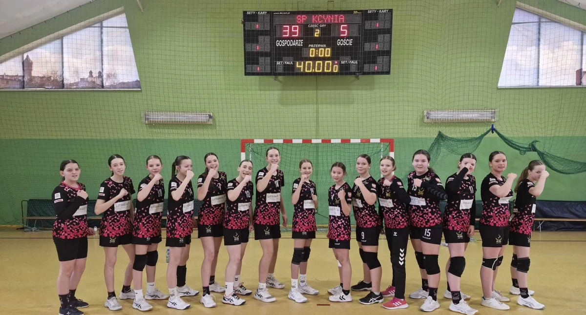 Szczypiornistki Orlika Kcynia wygrały z GTS Unia Choceń 39-5