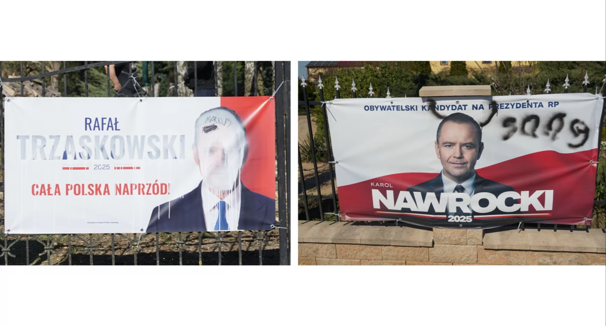 Plakaty kandydatów są niszczone, ale dochodzeń policji nie ma