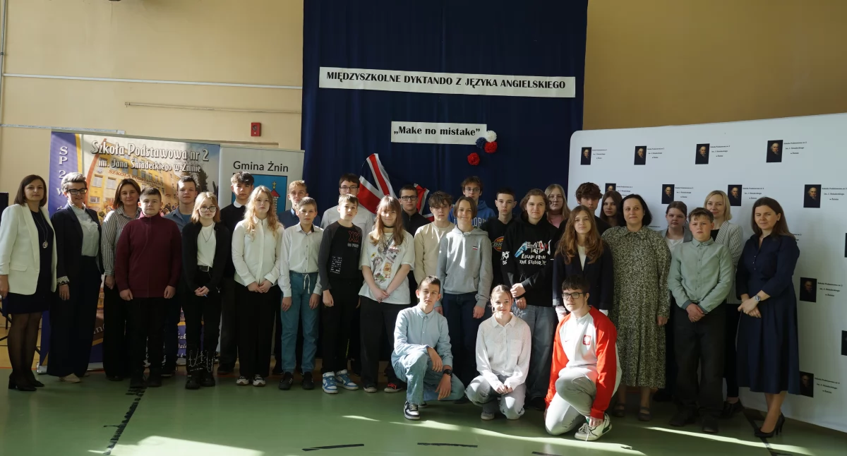 Żnińska dwójka zorganizowała międzyszkolne dyktando z angielskiego. Zwyciężył uczeń jedynki