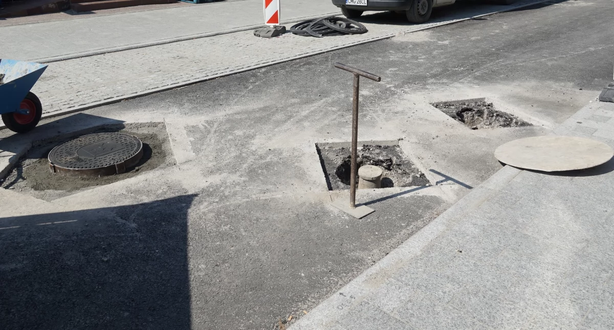 Regulacja studzienek na Kościuszki