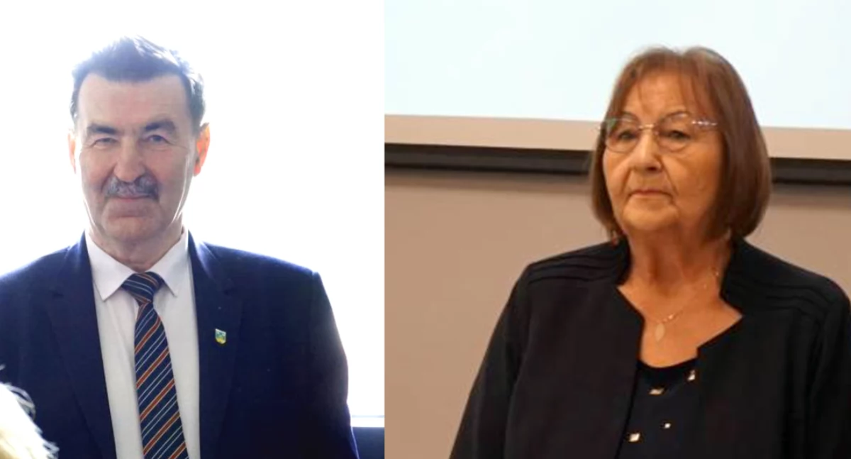 Radna Teresa Rusiewicz i starosta żniński Zbigniew Jaszczuk wyróżnionymi samorządowcami