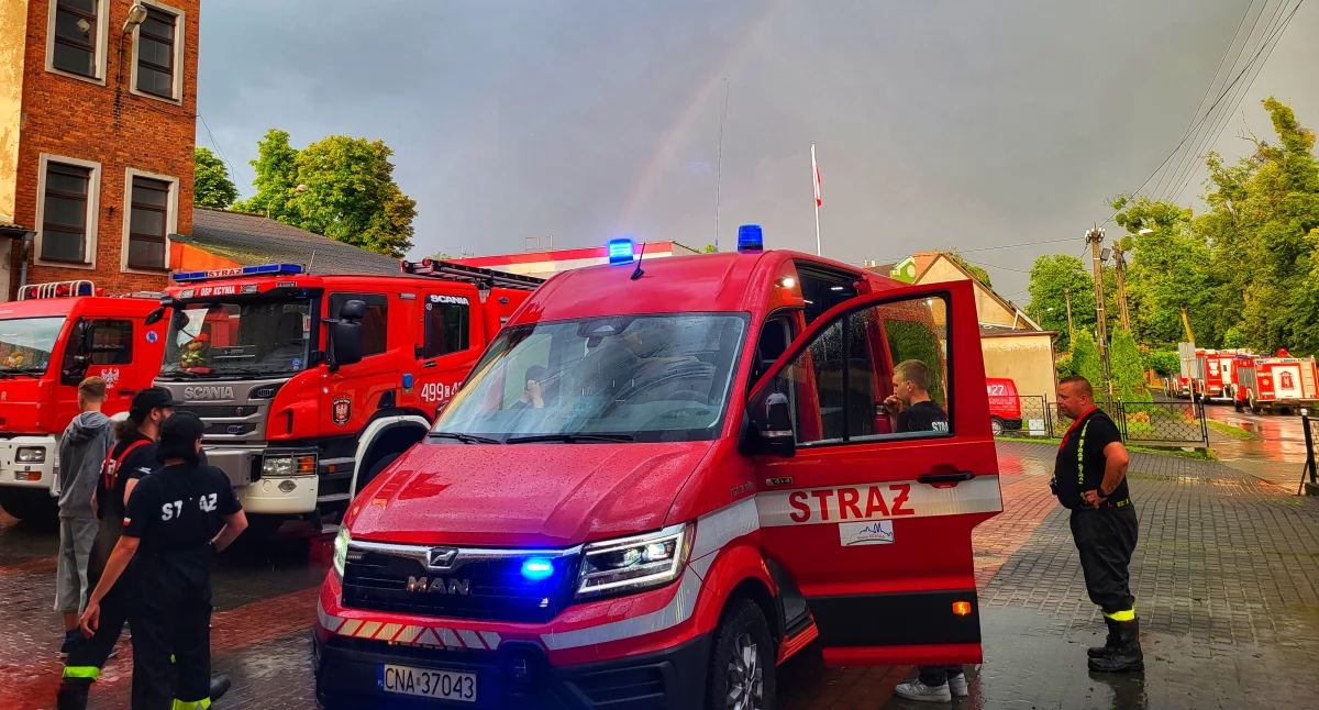 Wyczekiwany i powitany! Bus MAN trafił do jednostki OSP Kcynia