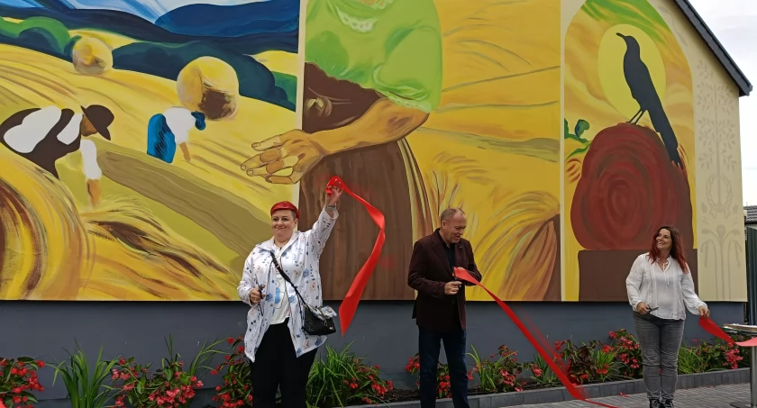 W Szczepankowie odsłonili mural na zakończenie lata