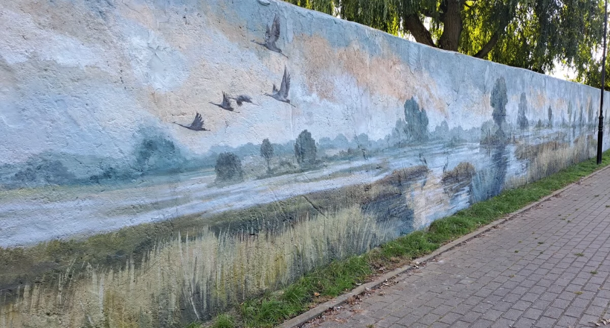 Kolorowe skrzydła mocy w ŚDS Barcin  - na murze i w sercach