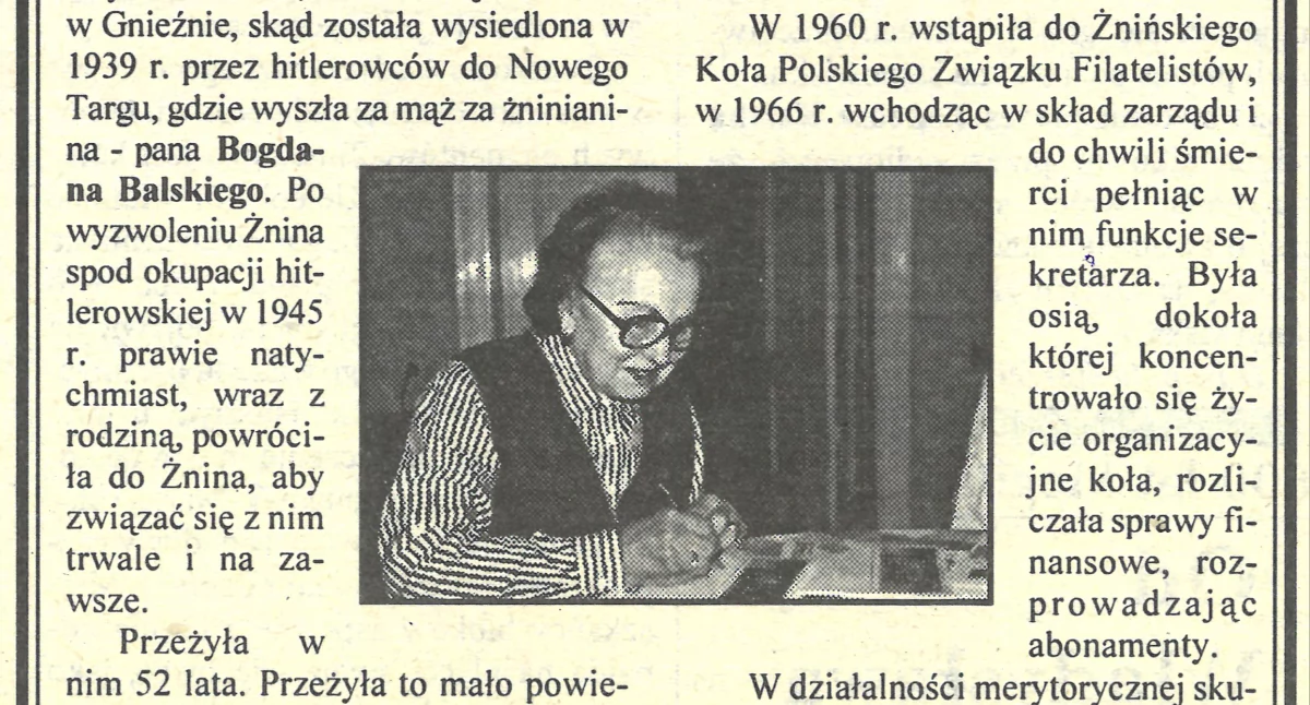 Pani Janka - wspomnienie Janusza Księskiego o Janinie Balskiej 