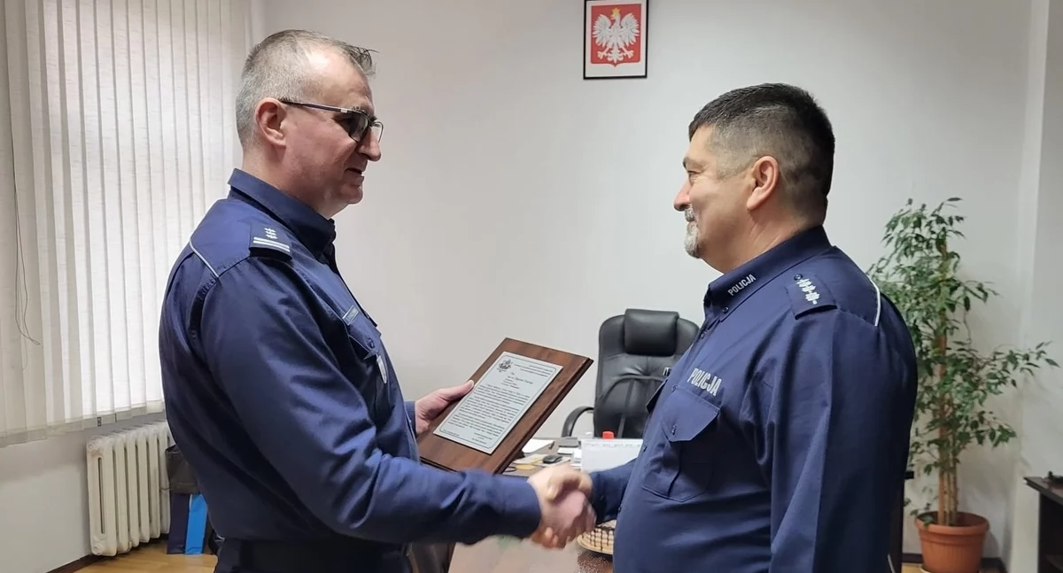 35-lat służby asp. sztab. Zbigniewa Dudziaka, komendanta posterunku w Janowcu Wielkopolskim