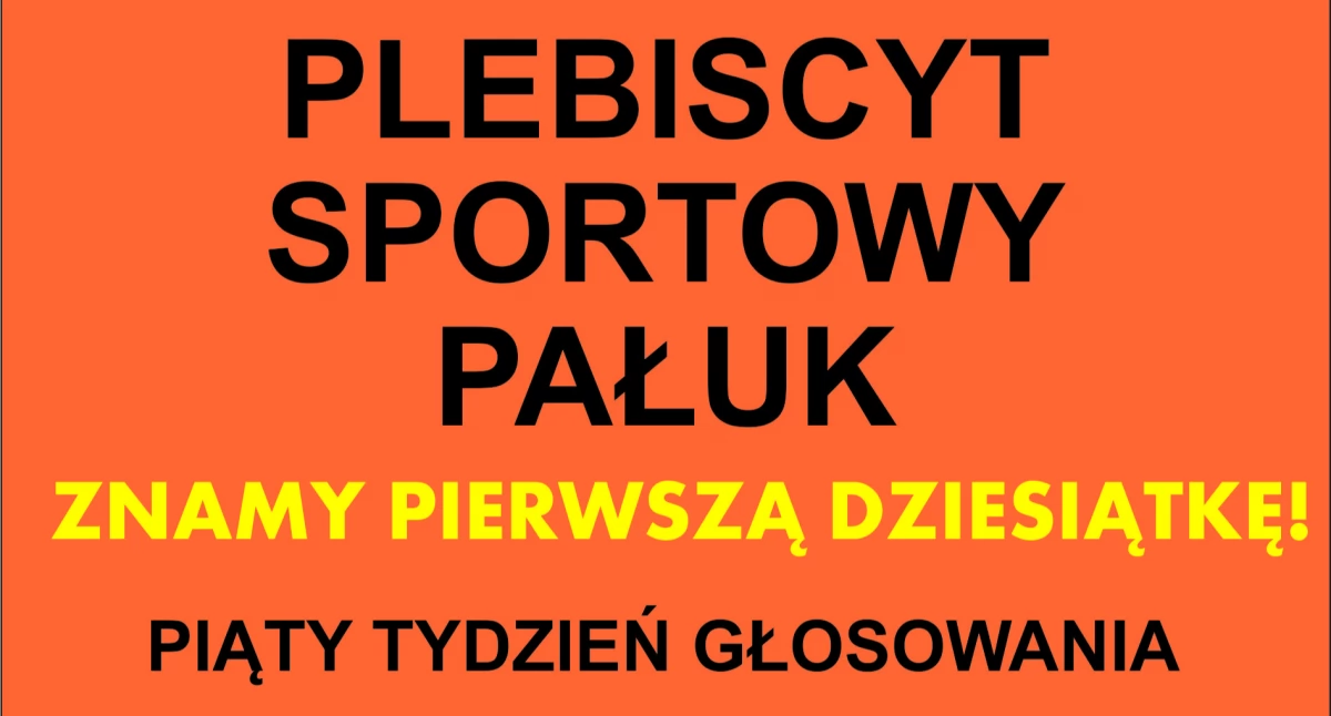 Znamy pierwszą dziesiątkę sportowców w plebiscycie sportowym Pałuk! 