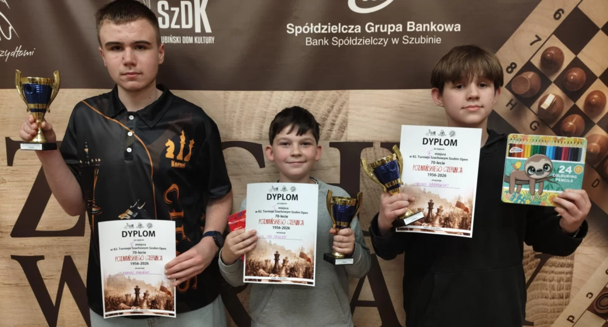 Szubinianie opanowali szachowe podium turnieju Szubin Open