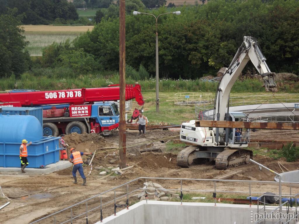 Prace w oczyszczalni prawie na półmetku