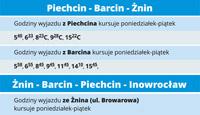 Od poniedziałku busy Żnin - Barcin - Piechcin