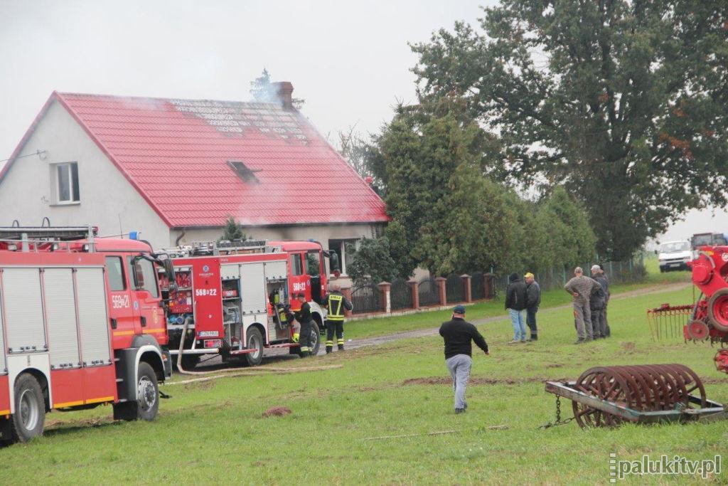 Pożar domu w Jabłówku