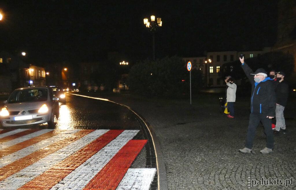 Protest samochodowy w Żninie